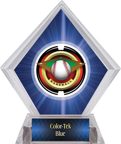 2" Saturn Baseball Blue Diamond Ice Trophy