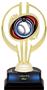 Awards Gold Hurricane 7" Eclipse Baseball Trophy