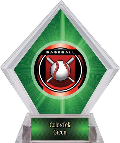 2" Legacy Baseball Green Diamond Ice Trophy. Personalization is available on this item.