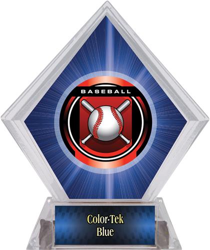 2" Legacy Baseball Blue Diamond Ice Trophy. Personalization is available on this item.