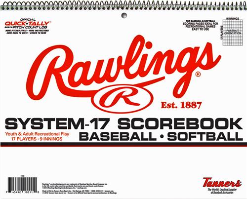 Rawlings System-17 Baseball/Softball Scorebook 20 Games