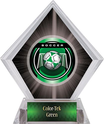2" Legacy Soccer Black Diamond Ice Trophy. Personalization is available on this item.