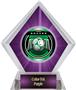 2" Legacy Soccer Purple Diamond Ice Trophy