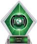 2" Legacy Soccer Green Diamond Ice Trophy