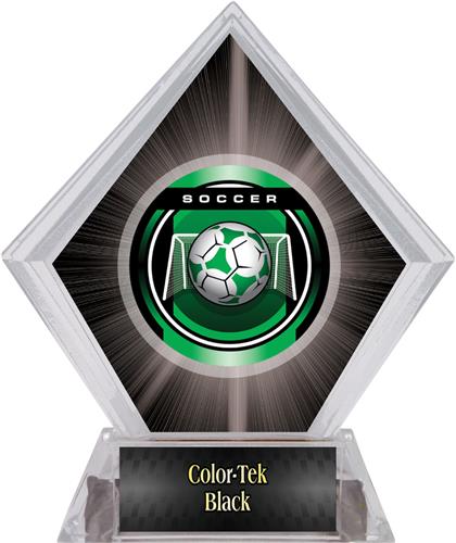 Awards Legacy Soccer Black Diamond Ice Trophy. Personalization is available on this item.
