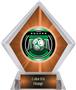 Awards Legacy Soccer Orange Diamond Ice Trophy