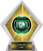 Awards Legacy Soccer Yellow Diamond Ice Trophy