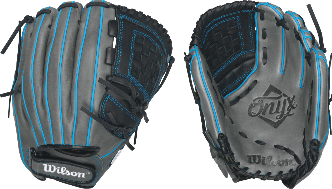 E112375 Wilson Onyx FP12 Electric Blue Infield Glove 12"