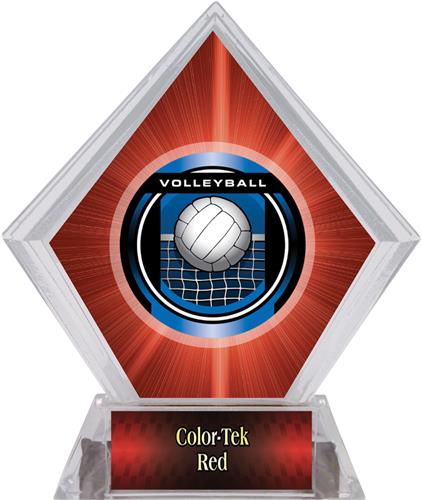Awards Legacy Volleyball Red Diamond Ice Trophy. Personalization is available on this item.