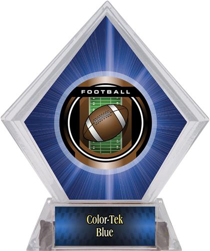 Awards Legacy Football Blue Diamond Ice Trophy. Personalization is available on this item.