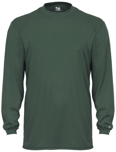 Badger Youth B-Core Long Sleeve Performance Tees. Printing is available for this item.
