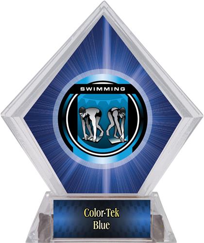 Awards Legacy Swimming Blue Diamond Ice Trophy. Personalization is available on this item.