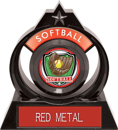 Hasty Awards Eclipse 6" Shield Softball Trophy. Engraving is available on this item.