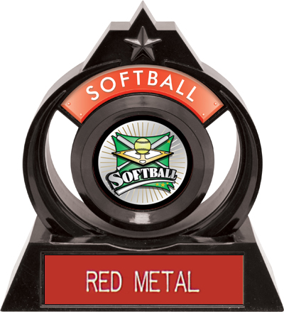 Hasty Awards Eclipse 6" Xtreme Softball Trophy. Engraving is available on this item.