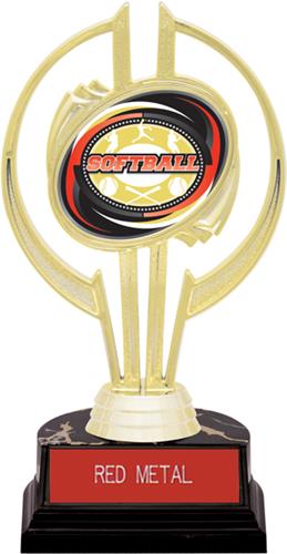 Awards Gold Hurricane 7" Classic Softball Trophy. Engraving is available on this item.