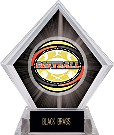 Awards Classic Softball Black Diamond Ice Trophy. Engraving is available on this item.
