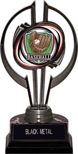 Black Hurricane 7" Shield Baseball Trophy. Engraving is available on this item.
