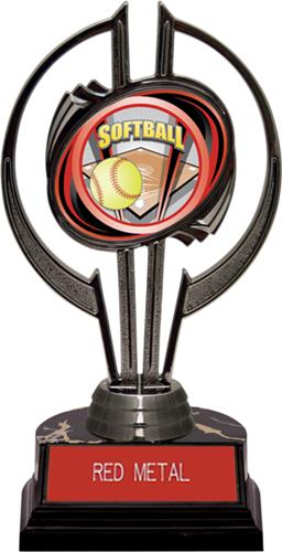 Awards Black Hurricane 7" ProSport Softball Trophy. Engraving is available on this item.
