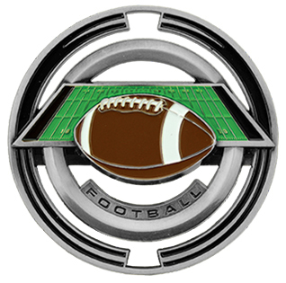 Hasty Awards Football 3" Saturn Medals. Personalization is available on this item.