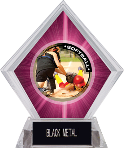 Awards P.R.2 Softball Pink Diamond Ice Trophy
