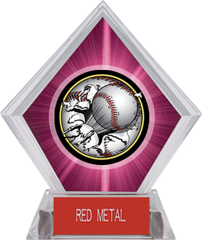Awards Bust-Out Baseball Pink Diamond Ice Trophy
