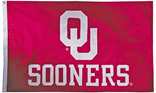 Collegiate Oklahoma 2-Sided Nylon 3'x5' Flag