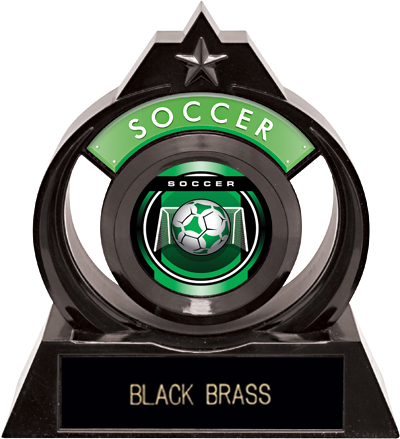 Hasty Awards Eclipse 6" Legacy Soccer Trophy. Engraving is available on this item.