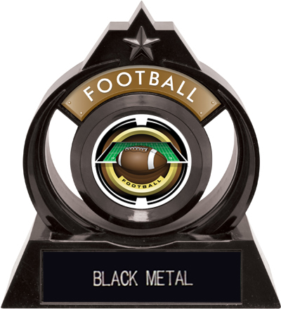 Hasty Awards Eclipse 6" Saturn Football Trophy. Engraving is available on this item.