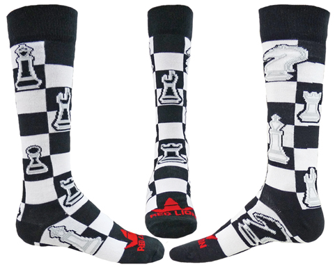 Red Lion Checkmate Over-The-Calf Knee High Socks