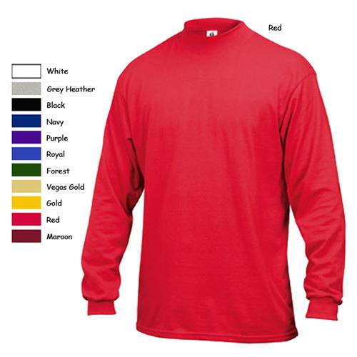 Badger Cotton Jersey Mock Neck Shirts