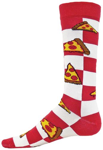 Wright Avenue Pizza Novelty Cotton Crew Socks