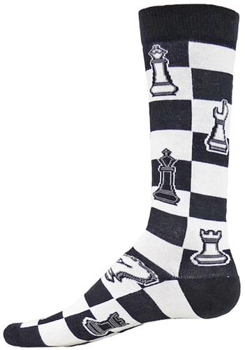 Wright Avenue Chess Novelty Cotton Crew Socks