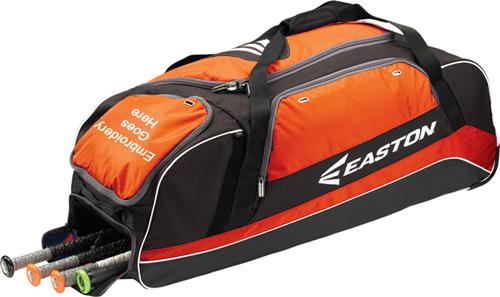 Easton E500C Wheeled Baseball Bags. Embroidery is available on this item.