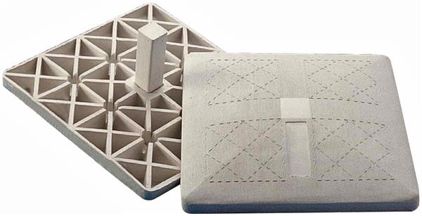 Cannon Sports Pro Molded Base Set With Anchors - White - Set Of 3