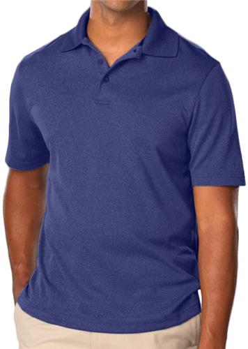 Blue Generation Men's Heathered Polo. Printing is available for this item.