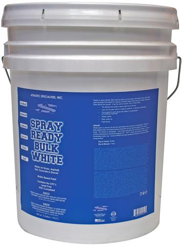 Athletic Specialties 5 Gallon Pail of White Paint. Free shipping.  Some exclusions apply.