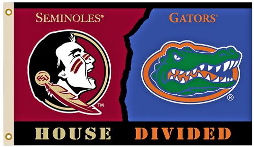 Collegiate Florida/Florida St. House Divided Flag