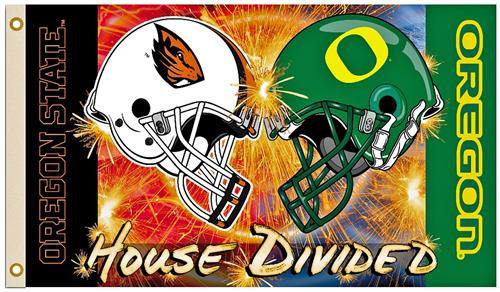 Collegiate Oregon/Oregon State Rivalry House Flag