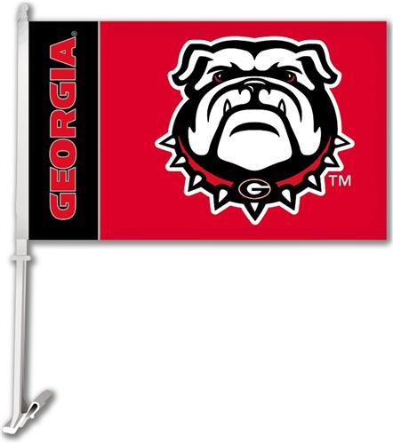 Collegiate Georgia Bulldogs 11" x 18" Car Flag