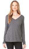 Bella+Canvas Flowy Long Sleeve V-Neck Tee Bella+Canvas Flowy Long Sleeve V-Neck Tee