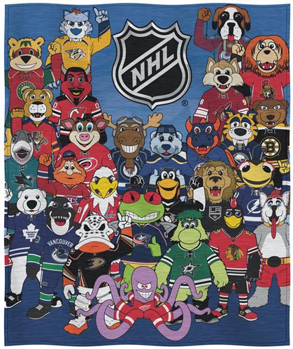 Northwest NHL ASG Mascots Sweatshirt Throw
