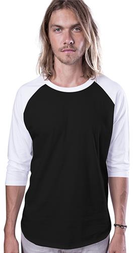 Cotton Heritage Fashion 3/4 Sleeve Baseball Tee. Decorated in seven days or less.