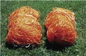 Stackhouse Polyethylene Orange Soccer Nets Pair