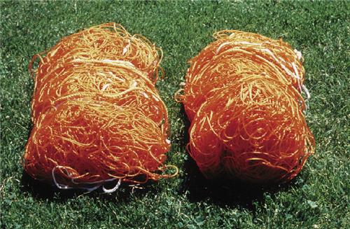 Stackhouse Polyethylene Orange Soccer Nets Pair