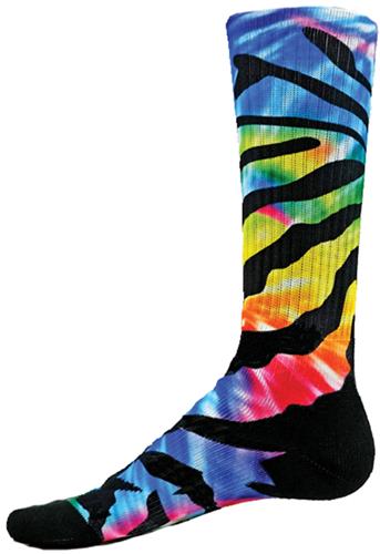 Red Lion Siberian Tie Dyed Sublimated Crew Socks