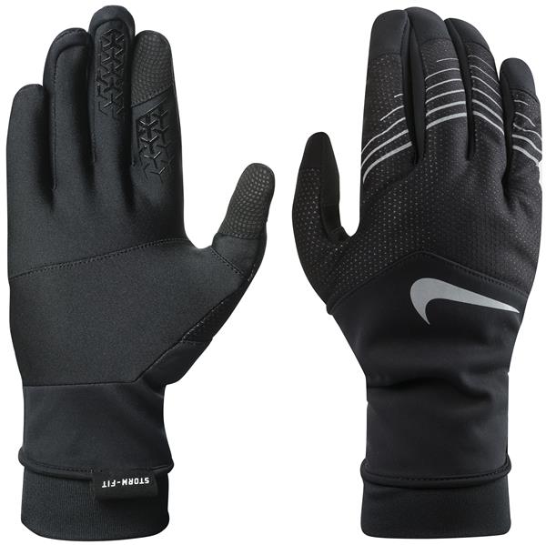 NIKE Mens Storm-Fit Hybrid Run Gloves