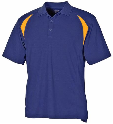 Baw Men's Colorblock Cool-Tek Polo. Printing is available for this item.