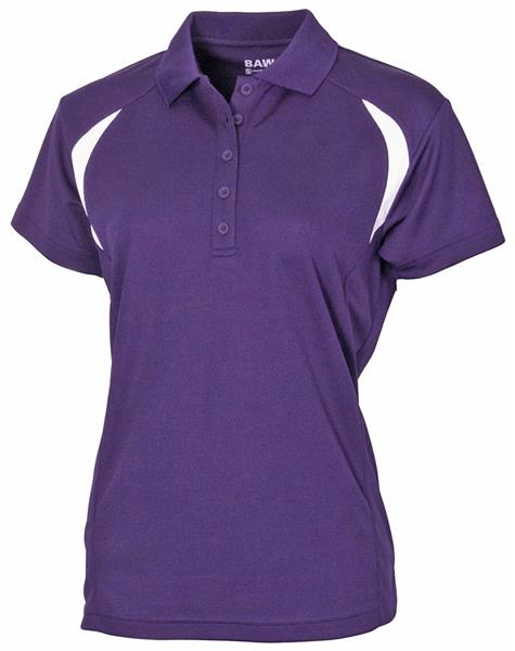 Baw Ladies Colorblock Cool-Tek Polo. Printing is available for this item.