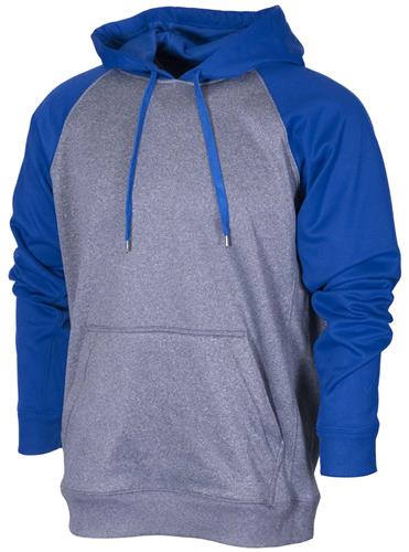 Baw Adult/Youth Raglan Sleeve Hooded Fleece. Decorated in seven days or less.