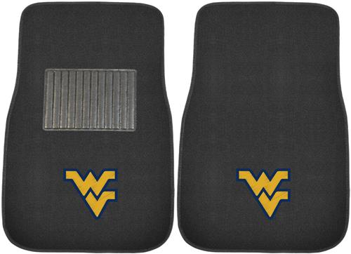 Fan Mats NCAA W. Virginia Embroidered Car Mat(set)